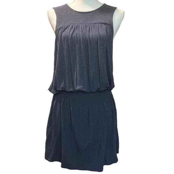 Revolve - Soft Joie Ashira Smocked Mini Dress in Dark Blue Size Medium - Picture 1 of 14